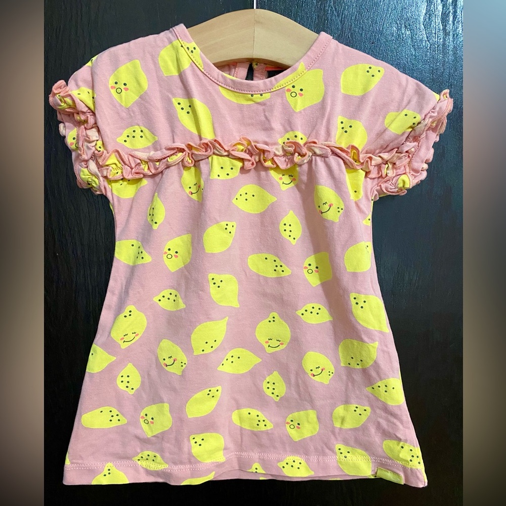 Babyface Ruffle Lemon Tunic, Pink